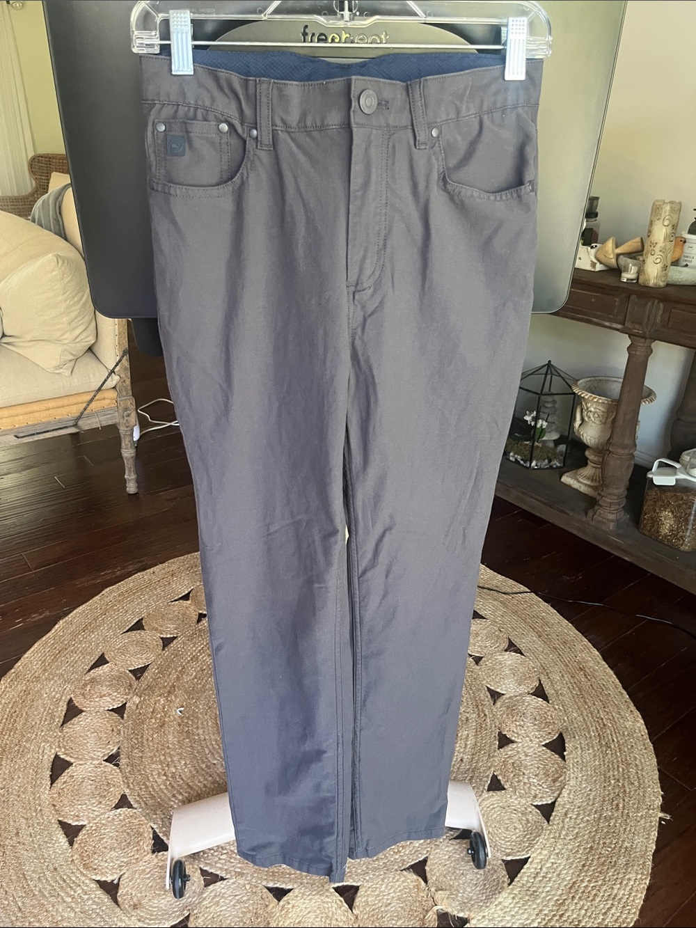Vineyard Vibes boys Chinos in Charcoal